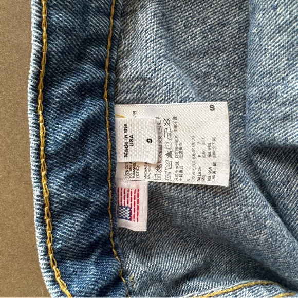 AMERICAN APPAREL denim button up skirt, size small - Picture 4 of 5